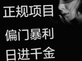 暴利三大赚钱项目，老司机可以上车，小白要慎重